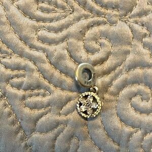 Pandora sparkling  snowflake charm winter circle dangling charm
